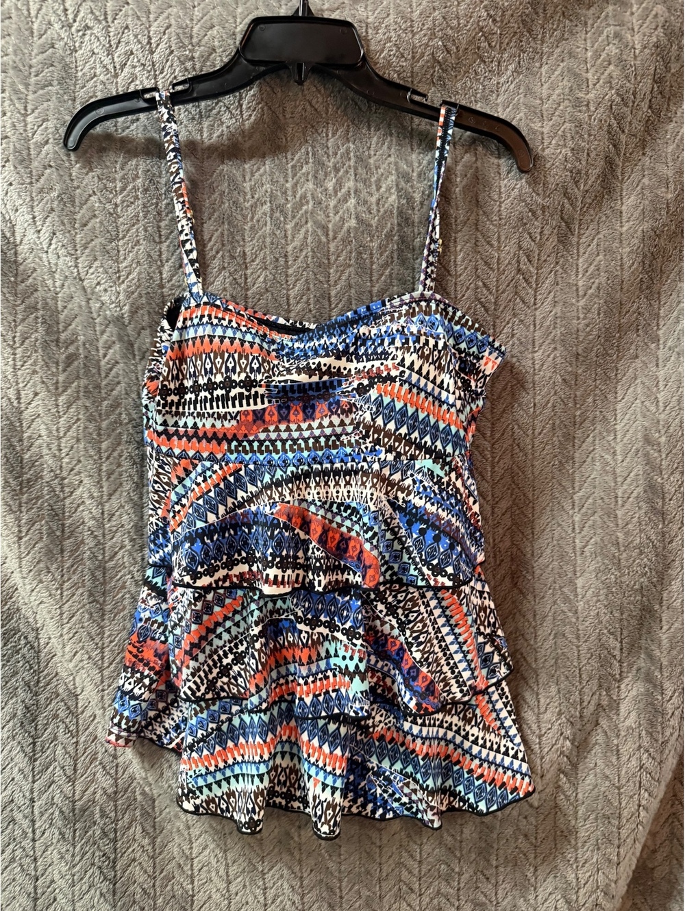 Shore Fit Women's Size 14 Multi-Color Patterned Sleeveless Top